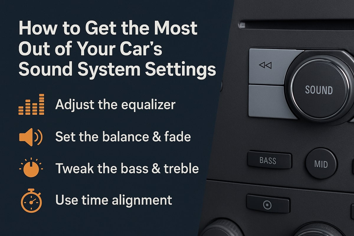 How to Get the Most Out of Your Car's Sound System Settings