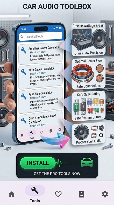Car Audio Toolbox — Amplifier Power Calculator
